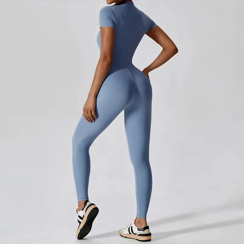 New Yoga Clothes Suit Workout Sports Set Women Bodysuits Gym Set Women Training Siamese Fitness Jumpsuit Female Sportswear