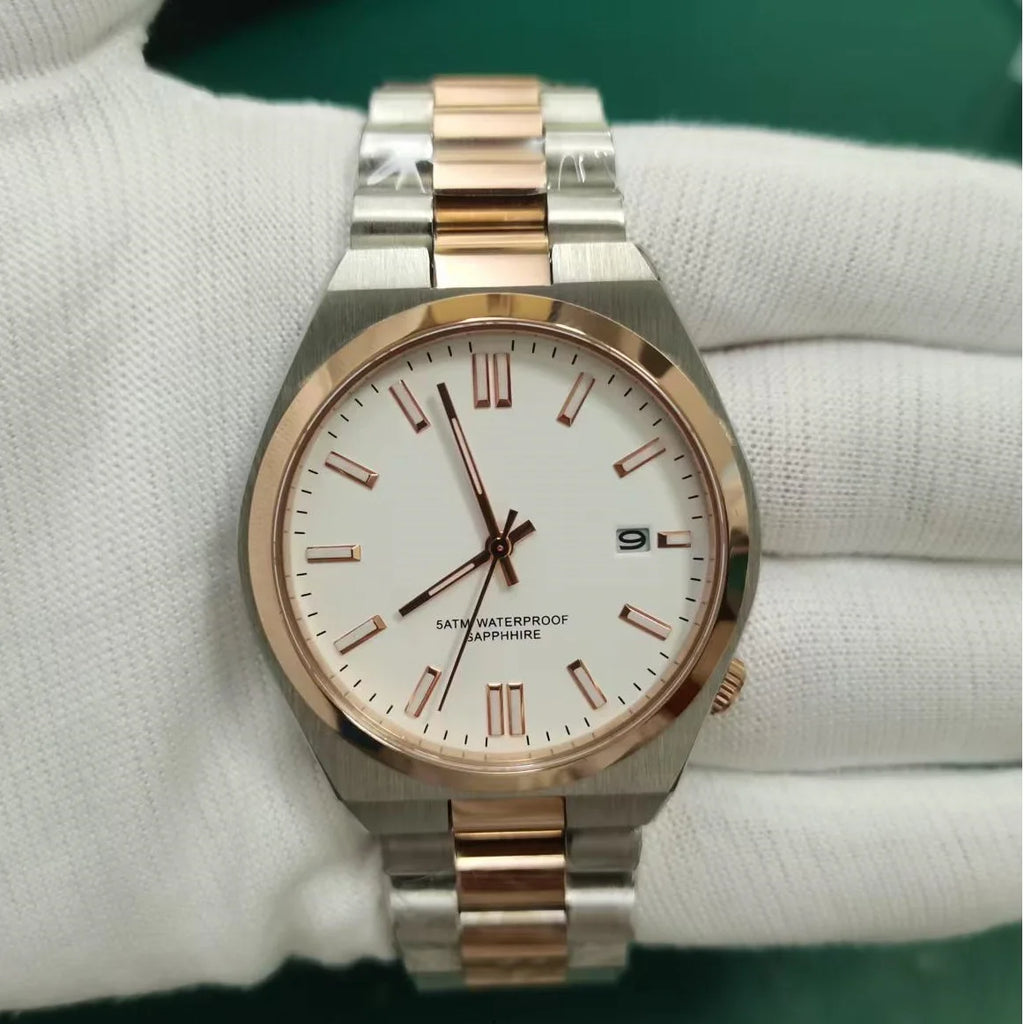 DD40MM Sapphire Crystal Stainless Steel Men Watch Japan Miyota Movement Waterproof Luxury Business Sport Men's Analog Wristwatch